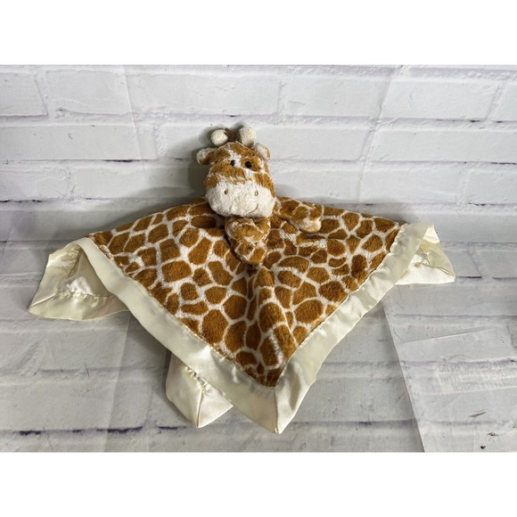 Mary Meyer Baby Giraffe Plush Satin Trim Back Lovey...